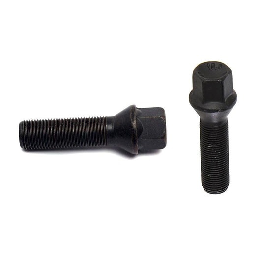 H&R Wheel Bolt - 14 X 1.25 Thread / 43mm Length / 60-deg. Tapered Head 17mm / Black (14254301SW)