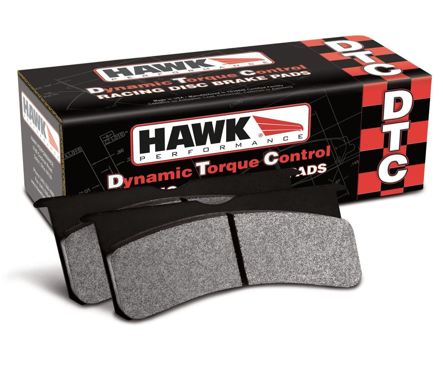 Hawk 15-20 Ford Mustang GT 5.0L / 16-17 Mustang Brembo Package DTC-30 Race Rear Brake Pads