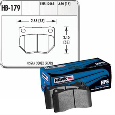 Hawk Performance HPS Rear Brake Pads | 2006-2007 Subaru Impreza WRX / STi (HB179F.630)