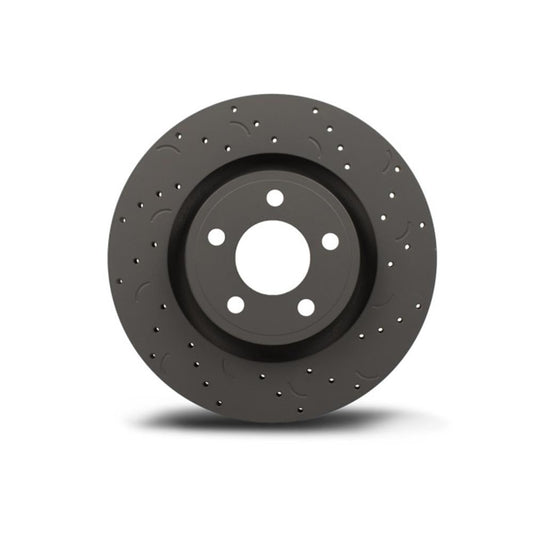 Hawk Talon Drilled & Slotted Front Brake Rotor Set | 2011-2014 Ford Mustang (HTC4049)