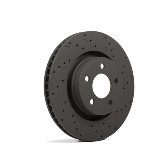 Hawk Talon Drilled & Slotted Rear Brake Rotor Set | 2011-2014 Ford Mustang (HTC4051)