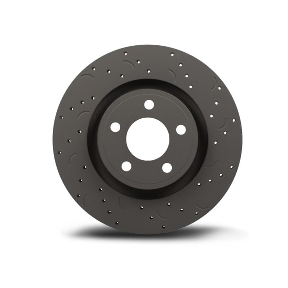 Hawk Talon Drilled & Slotted Rear Brake Rotor Set | 2006-2007 Subaru Impreza WRX (HTC4953)