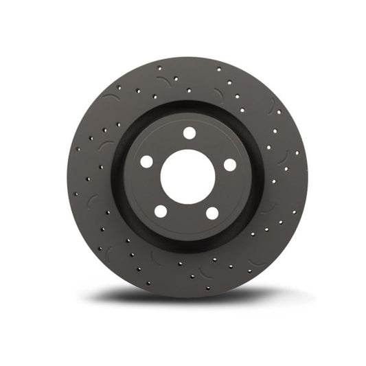 Hawk Talon Drilled & Slotted Rear Brake Rotor Set | 2006-2007 Subaru Impreza WRX (HTC4953)