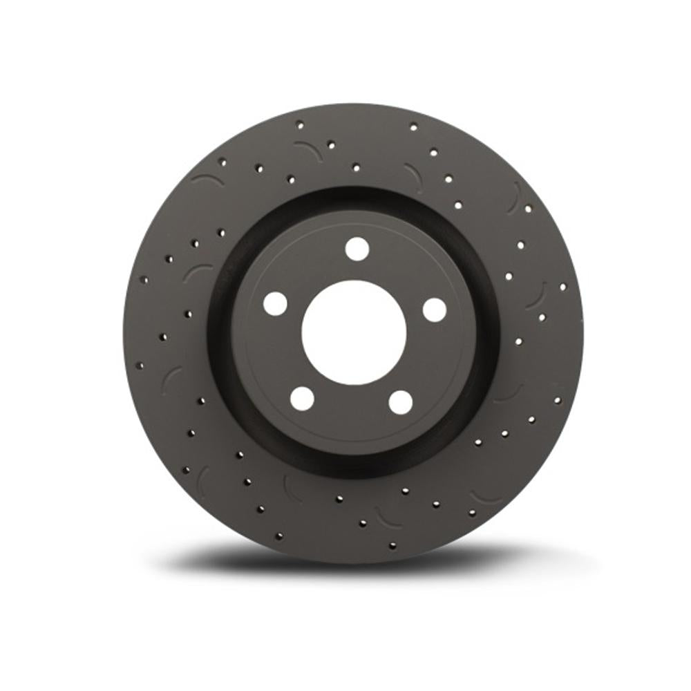 Hawk Talon Drilled & Slotted Rear Brake Rotor Set | 2010-2015 Hyundai Genesis Coupe (HTC5078)