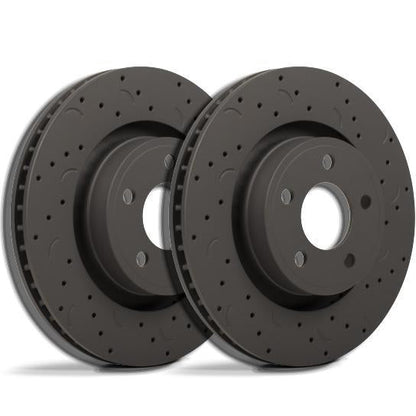 Hawk Talon Front Brake Rotors - Drilled & Slotted | Multiple Honda/Acura Fitments (HTC5344)
