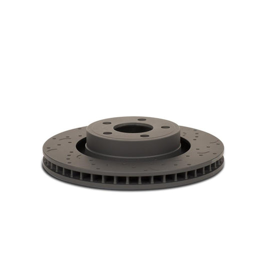 Hawk Talon Cross Drilled and Slotted Front Rotors Set | 2015-2016 Ford Mustang GT (HTC5384)