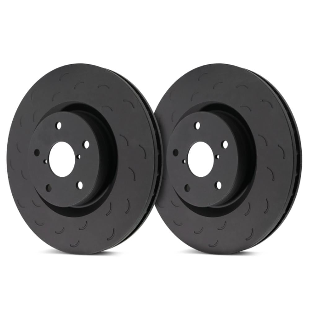 Hawk Talon Slotted Only Rear Brake Rotor Set | 2010-2014 Subaru Impreza WRX Permium (HTS5019)