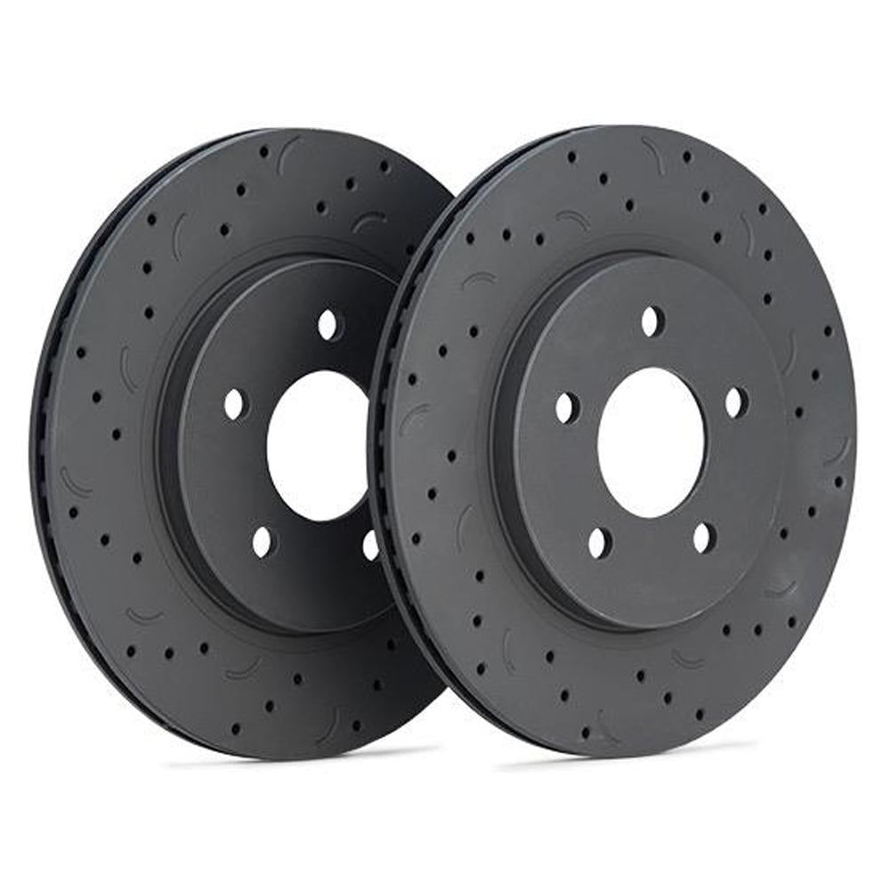 Hawk Talon Slotted Only Rear Brake Rotor Set | 2005-2006 Saab 9-2X (HTS5139)