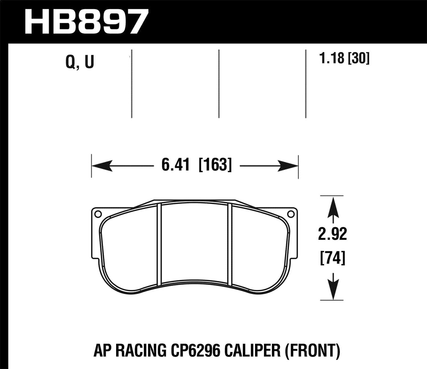 Hawk CP2361/CP3228/CP5104/CP5144 AP Racing DTC-70 Brake Pads