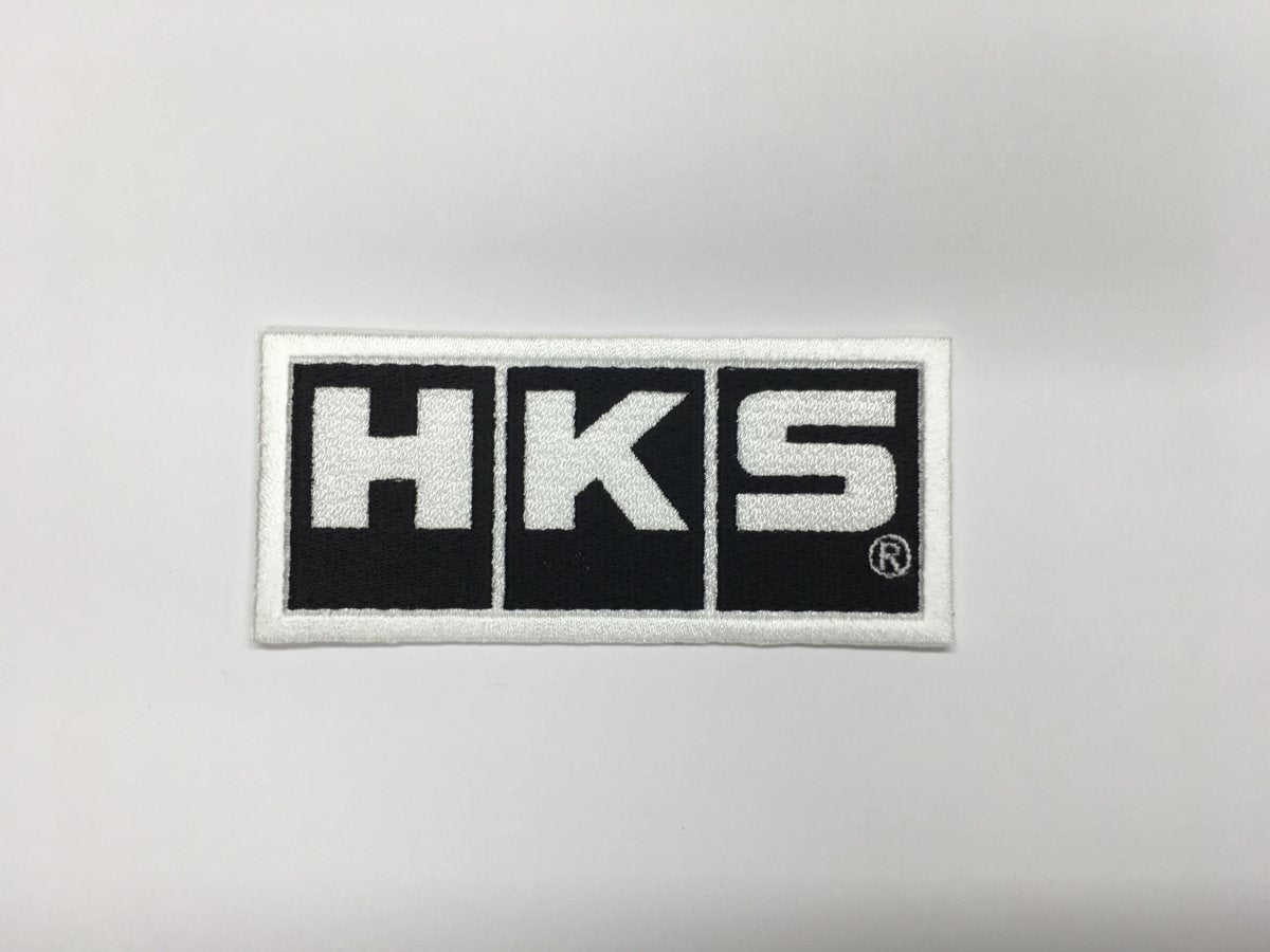 HKS Black / White Logo Patch