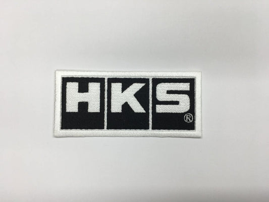 HKS Black / White Logo Patch