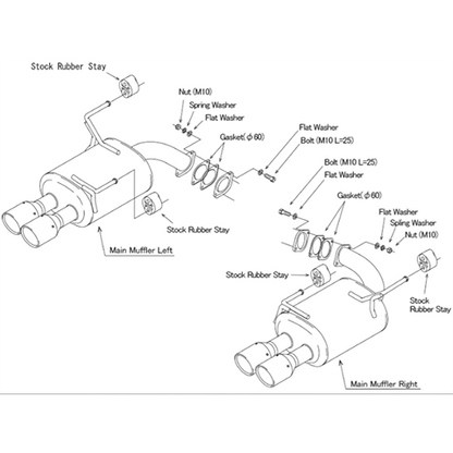 HKS Legamax Premium Axleback Exhaust - Subaru WRX 2022+