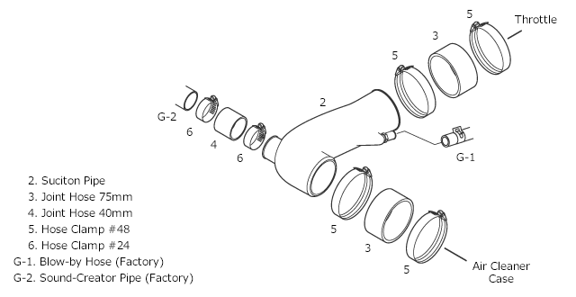 HKS Premium Suction Intake Pipe | Scion FR-S / Subaru BRZ (ZN6/ZC6 FA20) (70018-AT006)
