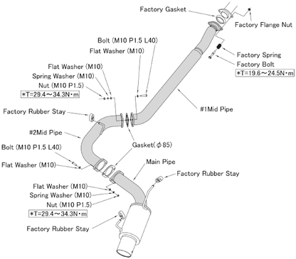 HKS Hi-Power Cat Back Exhaust | Subaru Impreza WRX STI Sedan 11-14 (31008-BF003)