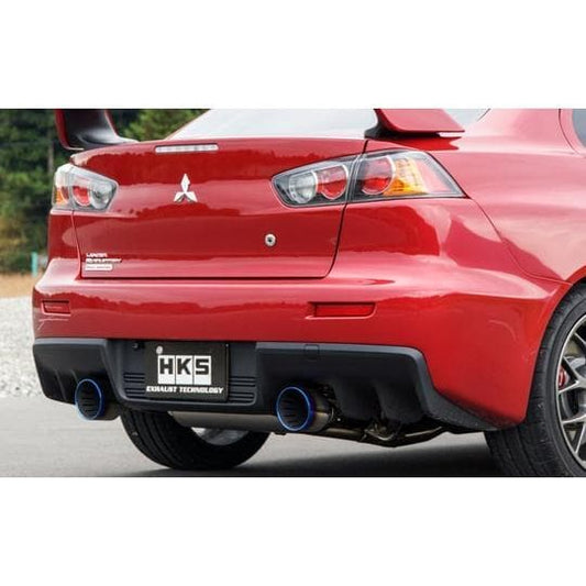 HKS Super Turbo Muffler - Mitsubishi Evo X 08-14
