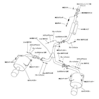 HKS Super Turbo Muffler Exhaust - Subaru WRX STI 15-21
