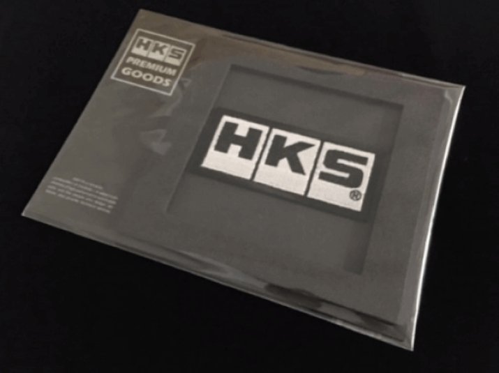 HKS White / Black Logo Patch