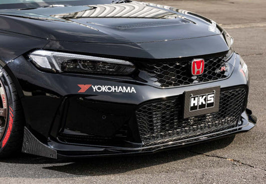 HKS Type S Front Bumper Spoiler (FRP + CFRP) - Honda Civic Type R FL5 2023+