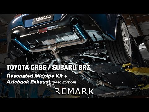 Remark 2022+ Toyota GR86/2022+ Subaru BRZ Resonated Mid Pipe Kit