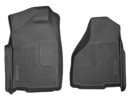 2009-2014 Dodge Ram/Ram Quad Cab X-Act Contour Black Front Floor Liners by Husky Liners (53521)