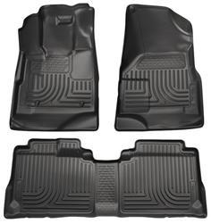 2010-2012 Cadillac SRX WeatherBeater Combo Black Floor Liners (One Piece for 2nd Seat) by Husky Liners (98141)