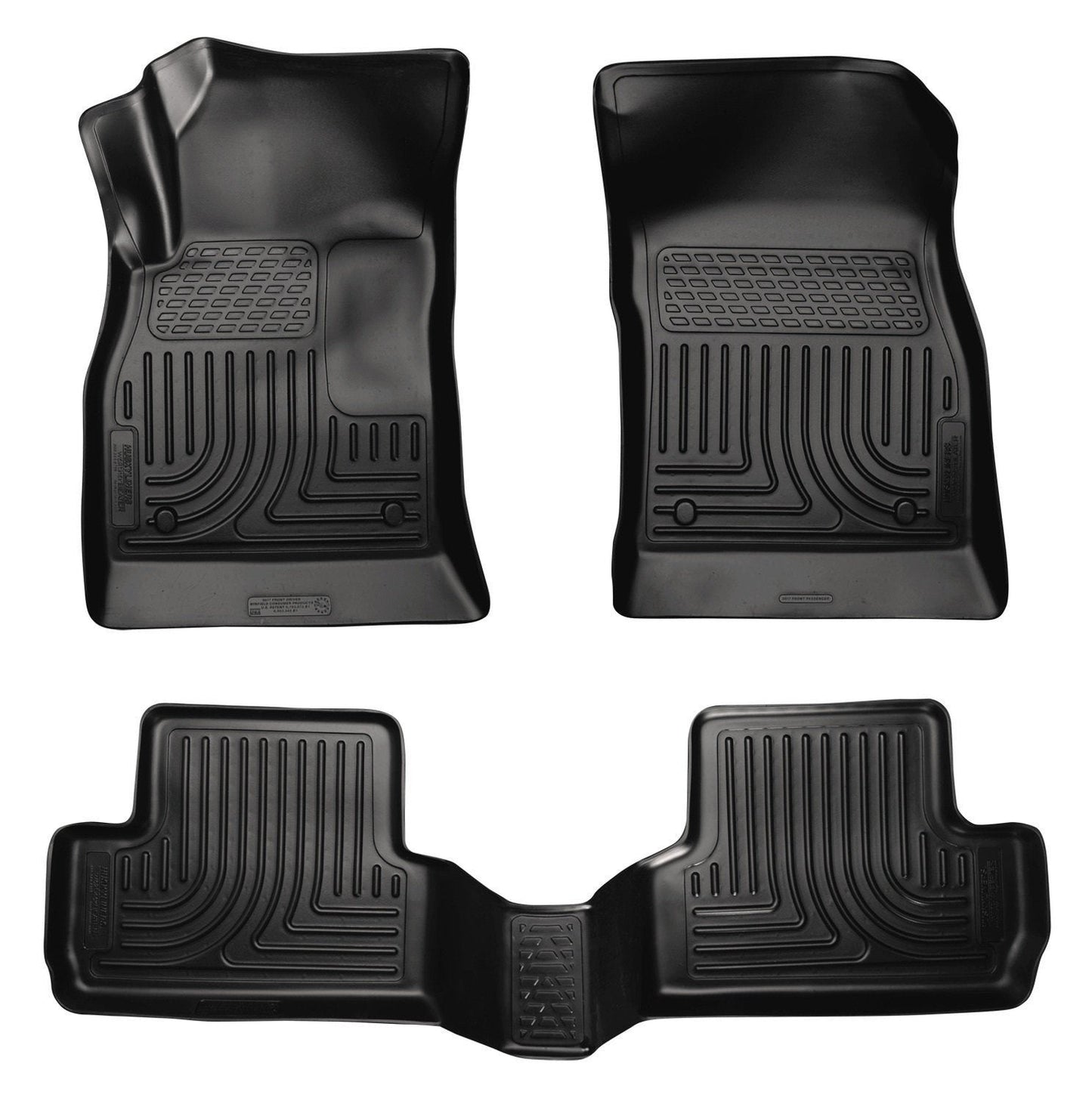 2012 Buick Verano WeatherBeater Combo Black Floor Liners by Husky Liners (98171)
