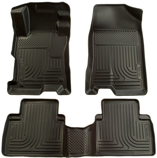 2006-2009 Ford Fusion/07-09 Lincoln MKZ (FWD) WeatherBeater Combo Black Floor Liners by Husky Liners (98301)