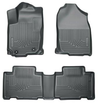 2013 Honda Accord WeatherBeater Tan Front & 2nd Seat Floor Liners (4-Door Sedan Only) by Husky Liners (98483)