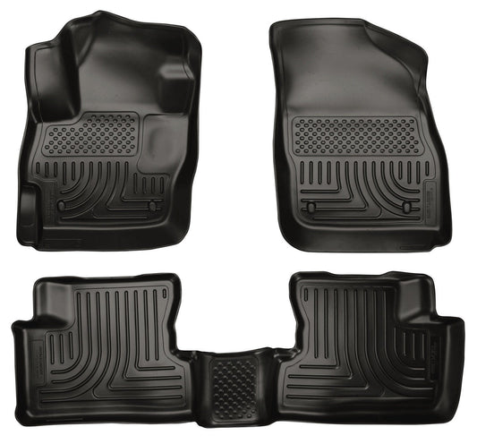 2010-2012 Mazda 3 WeatherBeater Combo Black Floor Liners by Husky Liners (98631)