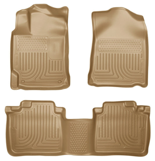 2012 Toyota Camry WeatherBeater Combo Tan Floor Liners by Husky Liners (98903)