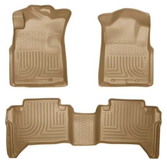 2005-2013 Toyota Tacoma WeatherBeater Combo Black Floor Liners by Husky Liners (98953)