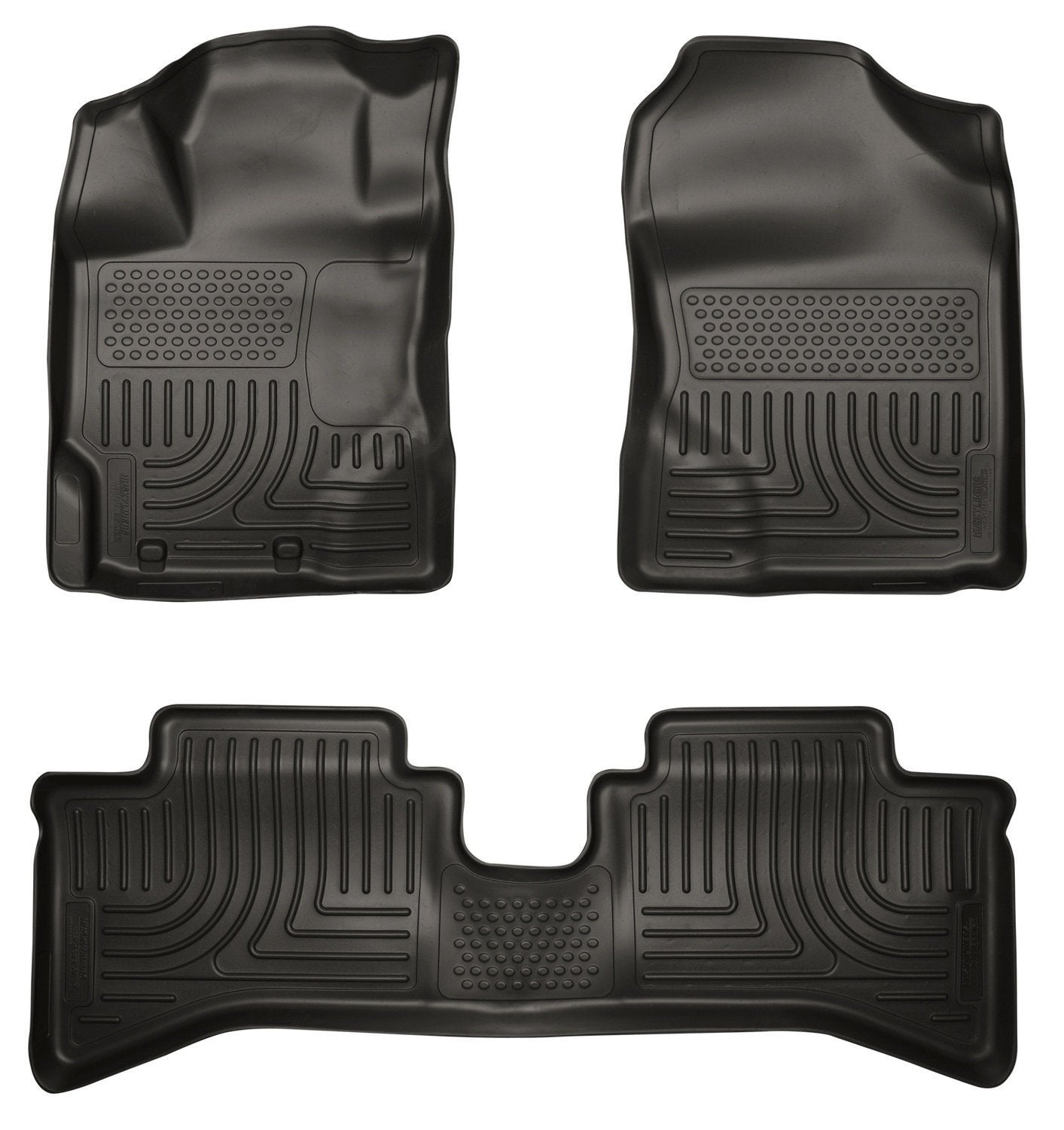 2012 Toyota Prius c WeatherBeater Combo Black Floor Liners by Husky Liners (99501)