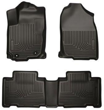2014 Toyota Corolla Weatherbeater Black Front & 2nd Seat Floor Liners by Husky Liners (99521)