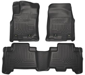 2013 Toyota 4Runner WeatherBeater Black Front & 2nd Seat Floor Liners by Husky Liners (99571)