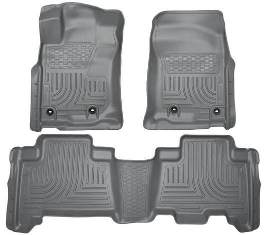 2013 Toyota 4Runner WeatherBeater Grey Front & 2nd Seat Floor Liners by Husky Liners (99572)
