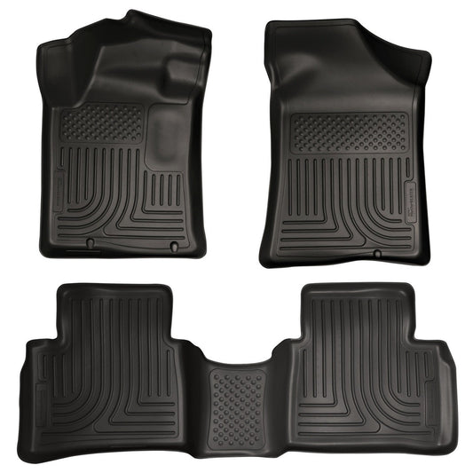 2013 Nissan Altima Weatherbeater Black Front & 2nd Seat Floor Liners by Husky Liners (99641)
