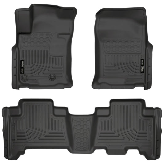 Husky WeatherBeater Black Floor Liners | Toyota 4Runner / Lexus GX460 (10 - 12) (98571) - WheelFlip