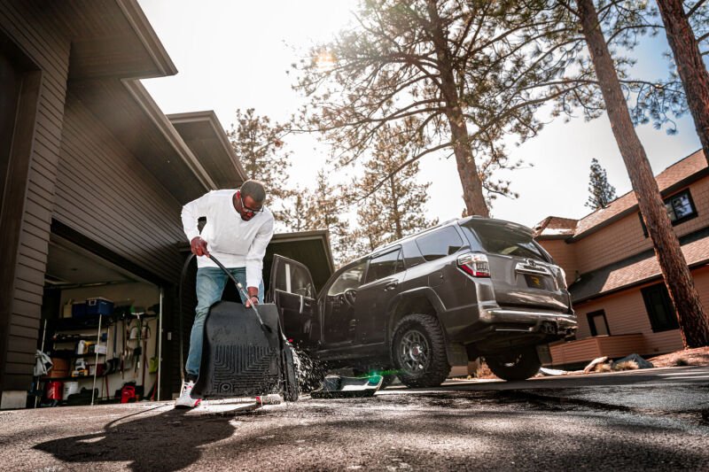 Husky X - act Contour Black Front Floor Liners | Lexus GX460 / Toyota 4Runner (14 - 21) (53761) - WheelFlip