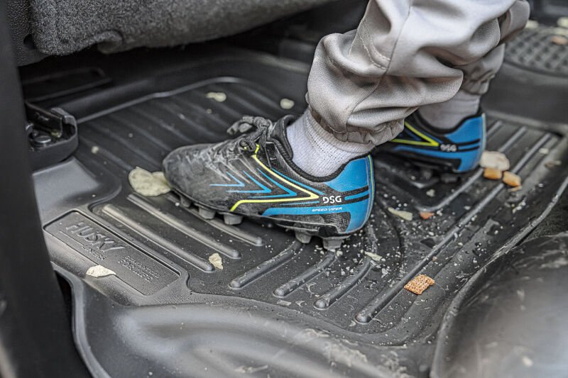 Husky X - act Contour Black Front Floor Liners | Lexus GX460 / Toyota 4Runner (14 - 21) (53761) - WheelFlip