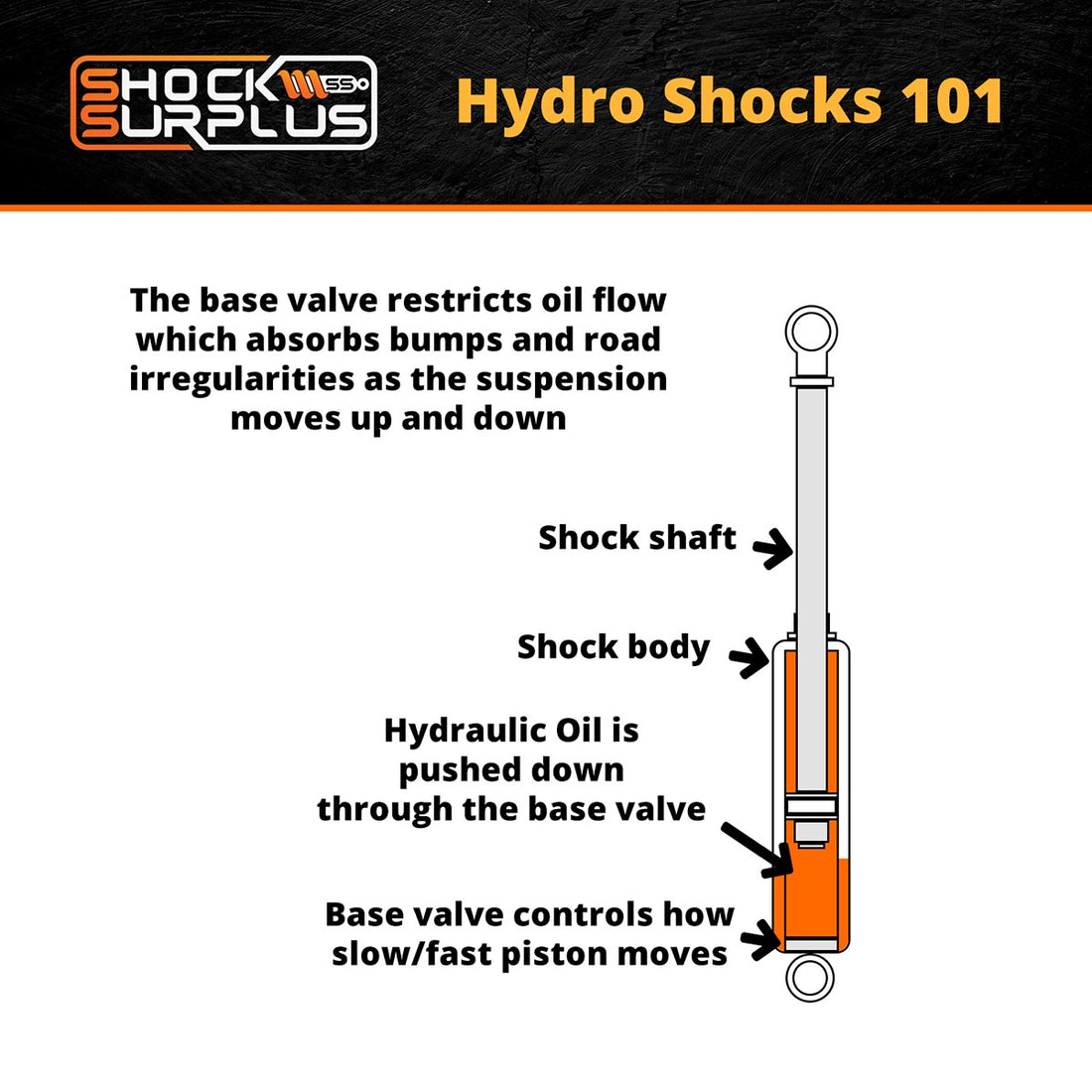 Skyjacker Black MAX Hydro Shocks Set - 1980-1996 Ford F-250 4WD