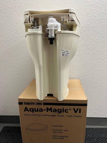 Thetford | Aqua-Magic VI Hi RV Toilet with Foot Flush | 31836 | Parchment