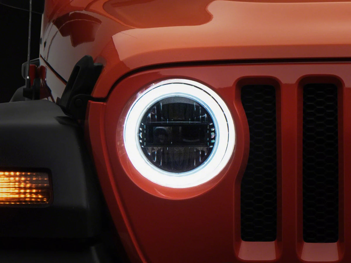 Raxiom 18-26 Jeep Wrangler JL/Gladiator JT 9in LED Headlights w/DRL/T Signals Blk (J195898)