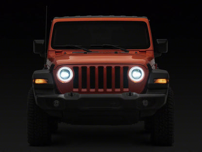 Raxiom 18-26 Jeep Wrangler JL/Gladiator JT 9in LED Headlights w/DRL/T Signals Blk (J195898)