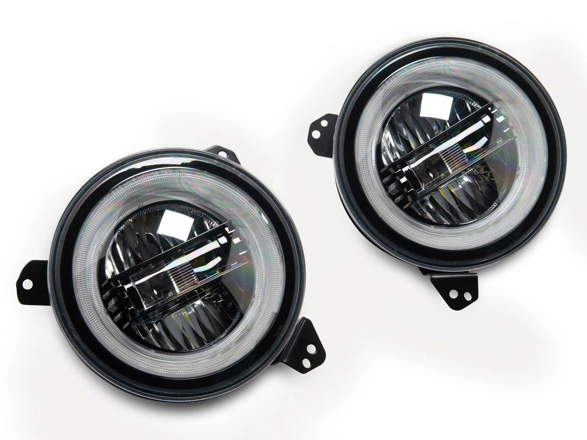 Raxiom 18-26 Jeep Wrangler JL/Gladiator JT 9in LED Headlights w/DRL/T Signals Blk (J195898)