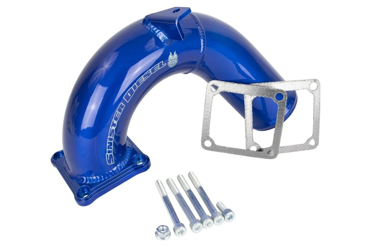 Sinister Diesel 03-07 Dodge Cummins 5.9L Intake Elbow - Blue