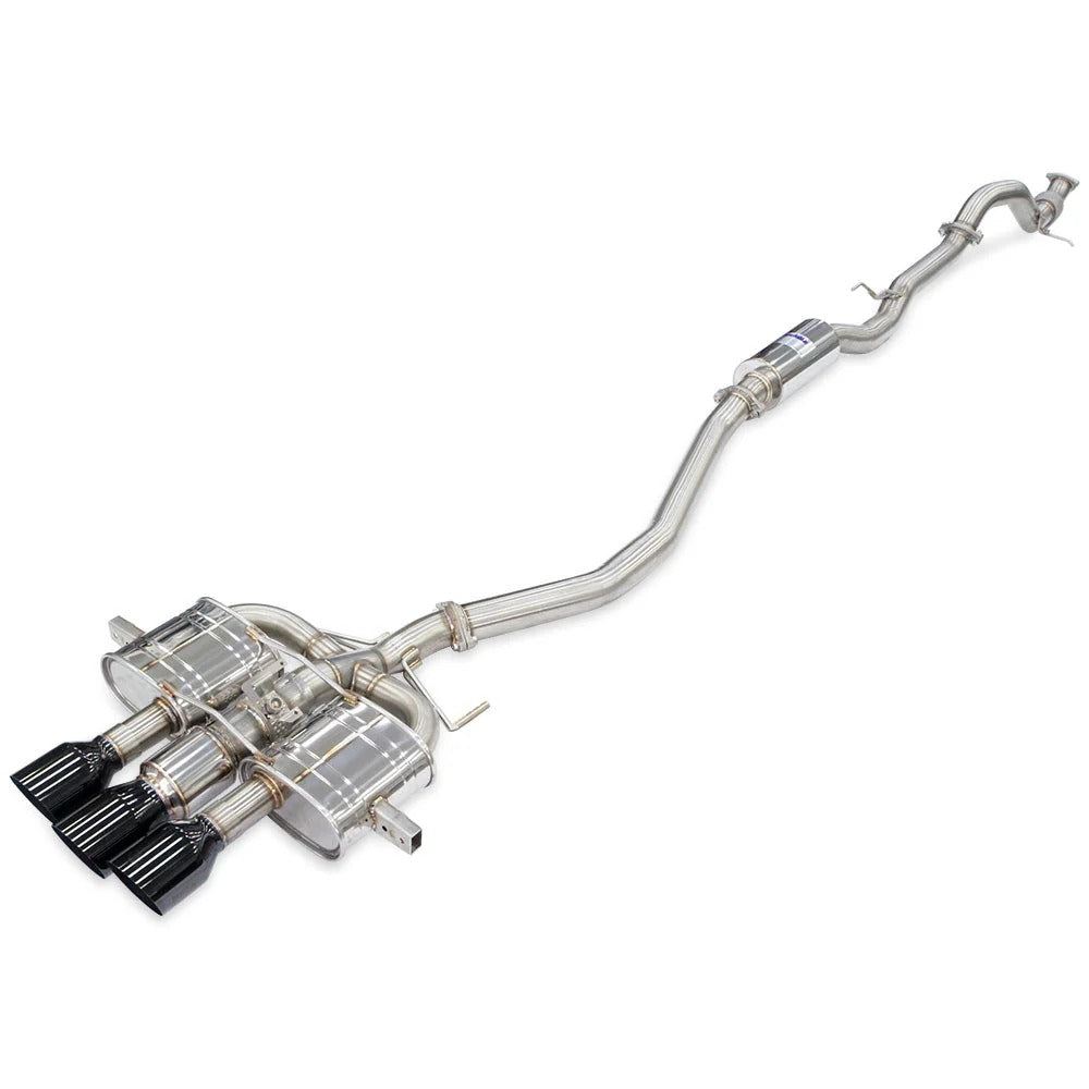 Invidia HS22CTRFQ33SBL Cat-back Exhaust FL5 Type R Black Tip For Honda Civic