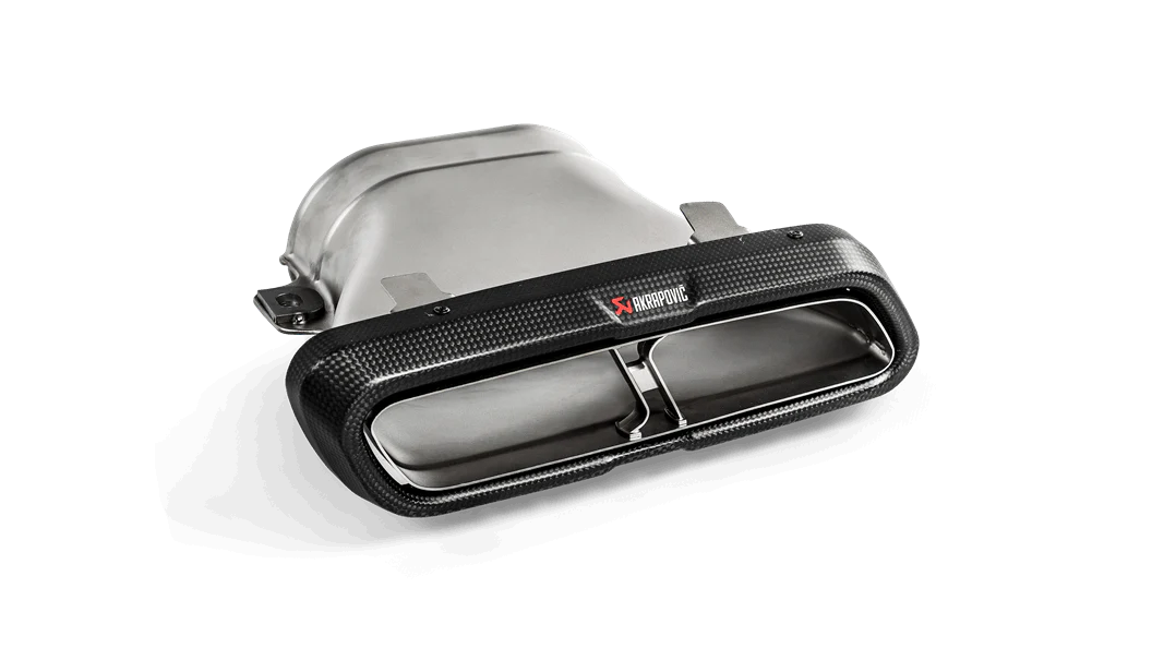 Akrapovic E63 Evo Line Titanium & Link Pipe Gloss CF Tips