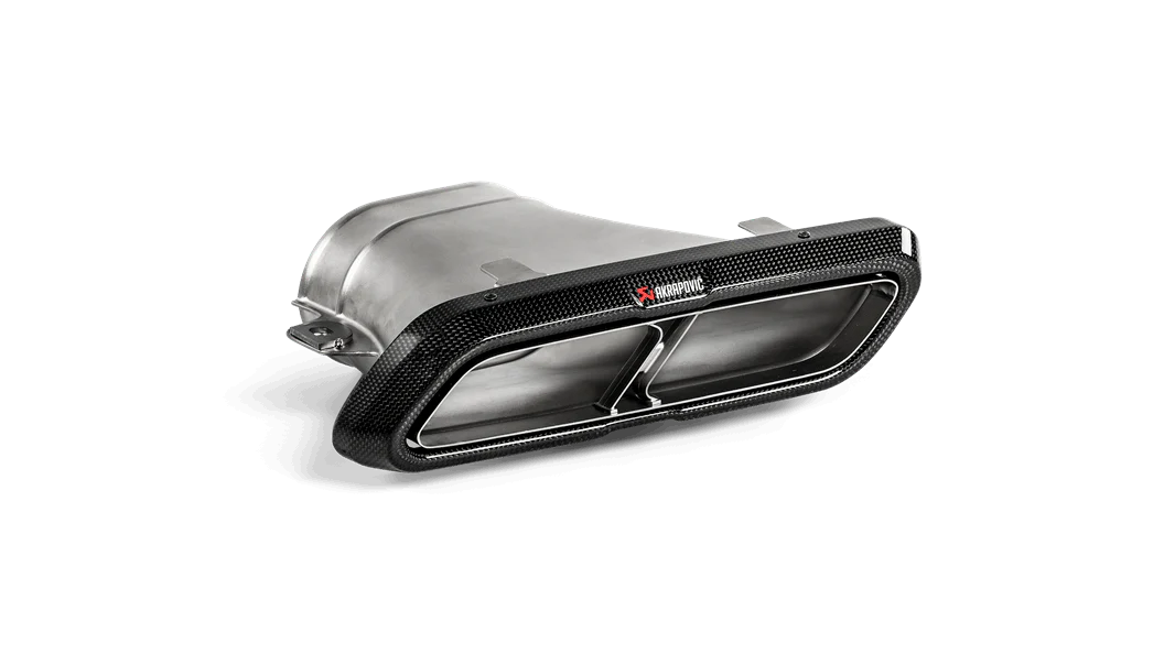 Akrapovic E63 Evo Line Titanium & Link Pipe Gloss CF Tips