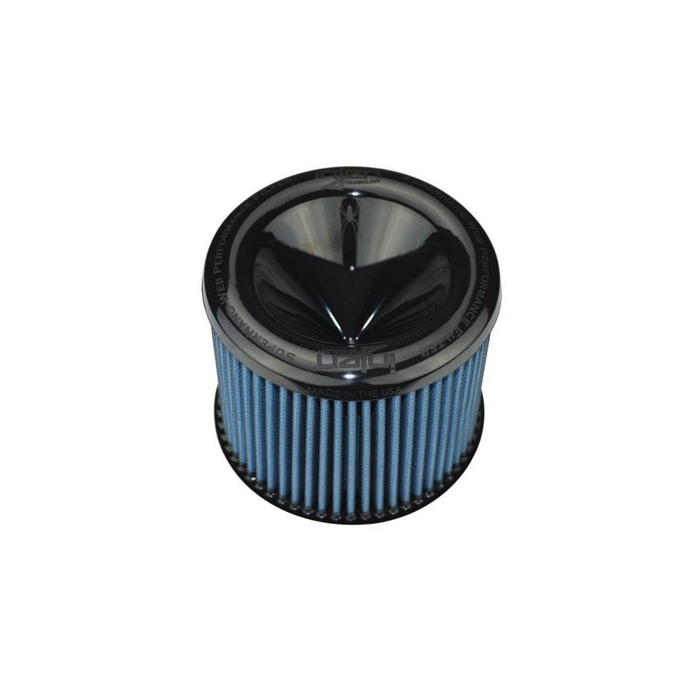 Injen Technology Supernano-Web Air Filter - 2.75" Flange ID, 6" Base / 5" Media Height / 5.350" top (X-1012-BB)
