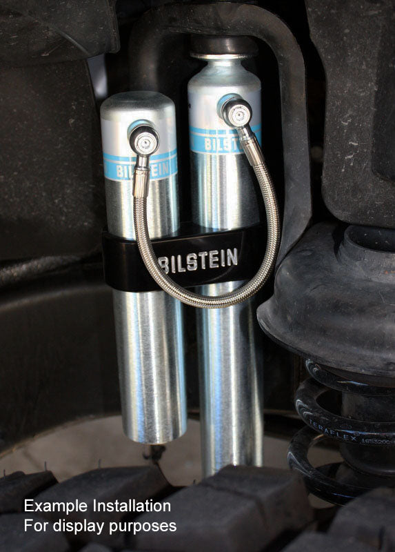 Bilstein B8 5160 w/ Remote Reservoir Shocks Front Pair w/0-2.5" lift - 2001-2010 Chevrolet Silverado 2500 HD 4WD RWD